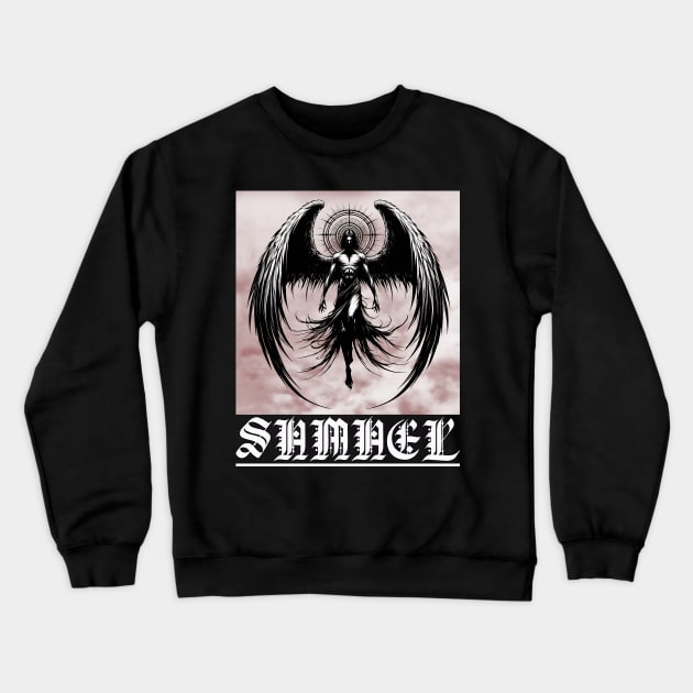 Archangel Samael: The Left hand of God Crewneck Sweatshirt by MetalByte